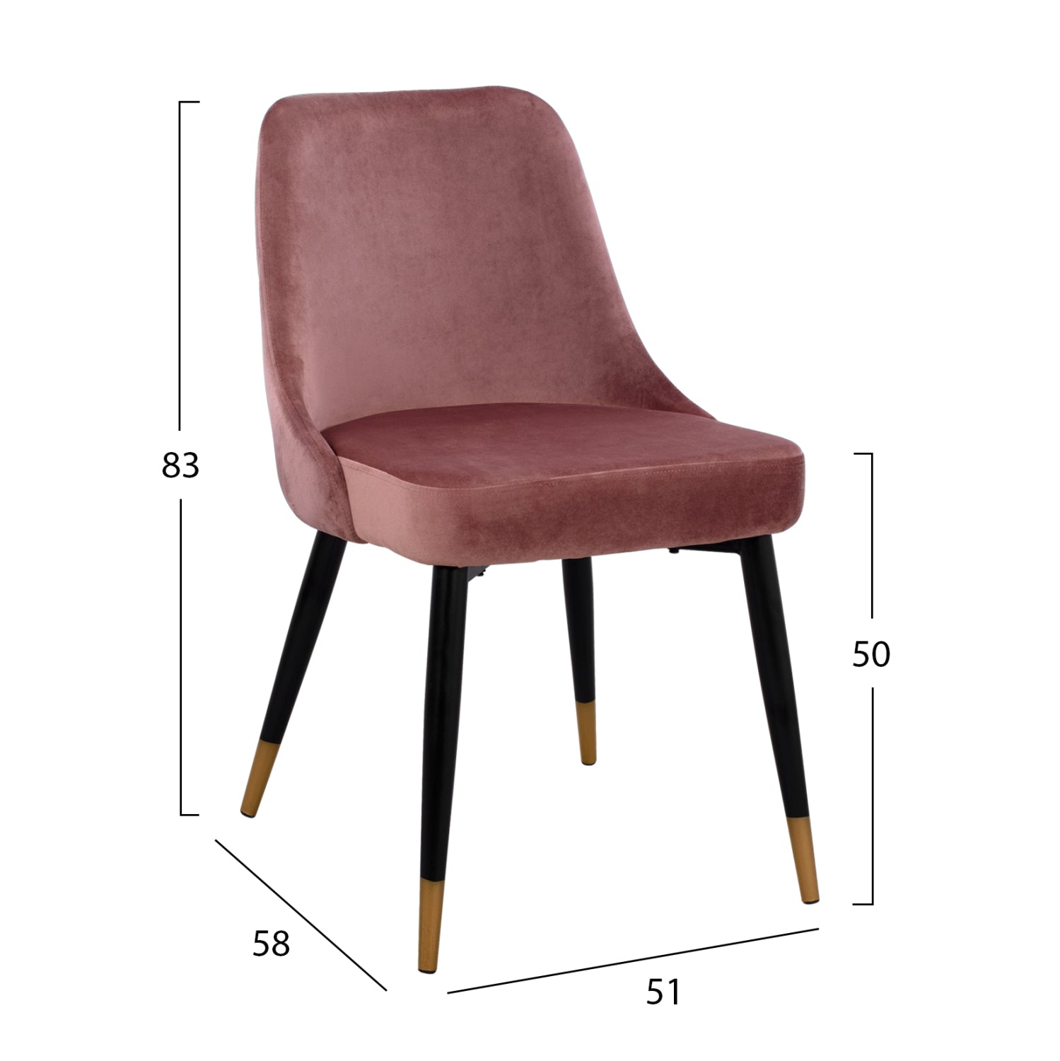 ΣΕΤ ΤΡΑΠΕΖΑΡΙΑΣ 5ΤΜΧ JOLIE HM11198.02 MDF TOP-ΒΕΛΟΥΔΟ ΣΑΠΙΟ ΜΗΛΟ & ΜΕΤΑΛΛΟ ΜΑΥΡΟ - Pakobazaar