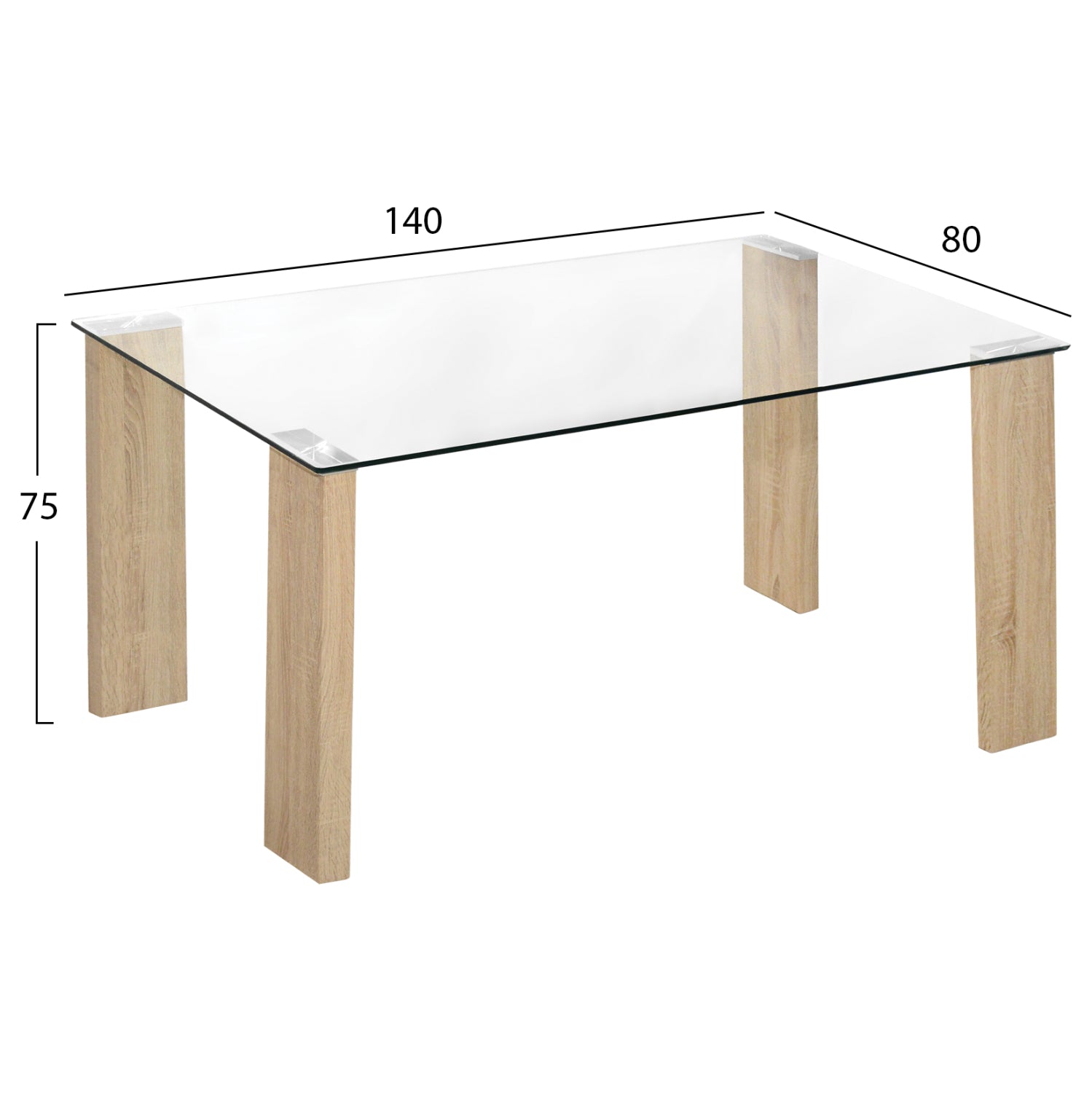 ΣΕΤ ΤΡΑΠΕΖΑΡΙΑΣ 5ΤΜΧ LADY HM11595 ΓΥΑΛΙ--ΜΕΤΑΛΛΟ--MDF ΣΕ SONAMA & ΚΑΦΕ ΥΦΑΣΜΑ - Pakobazaar