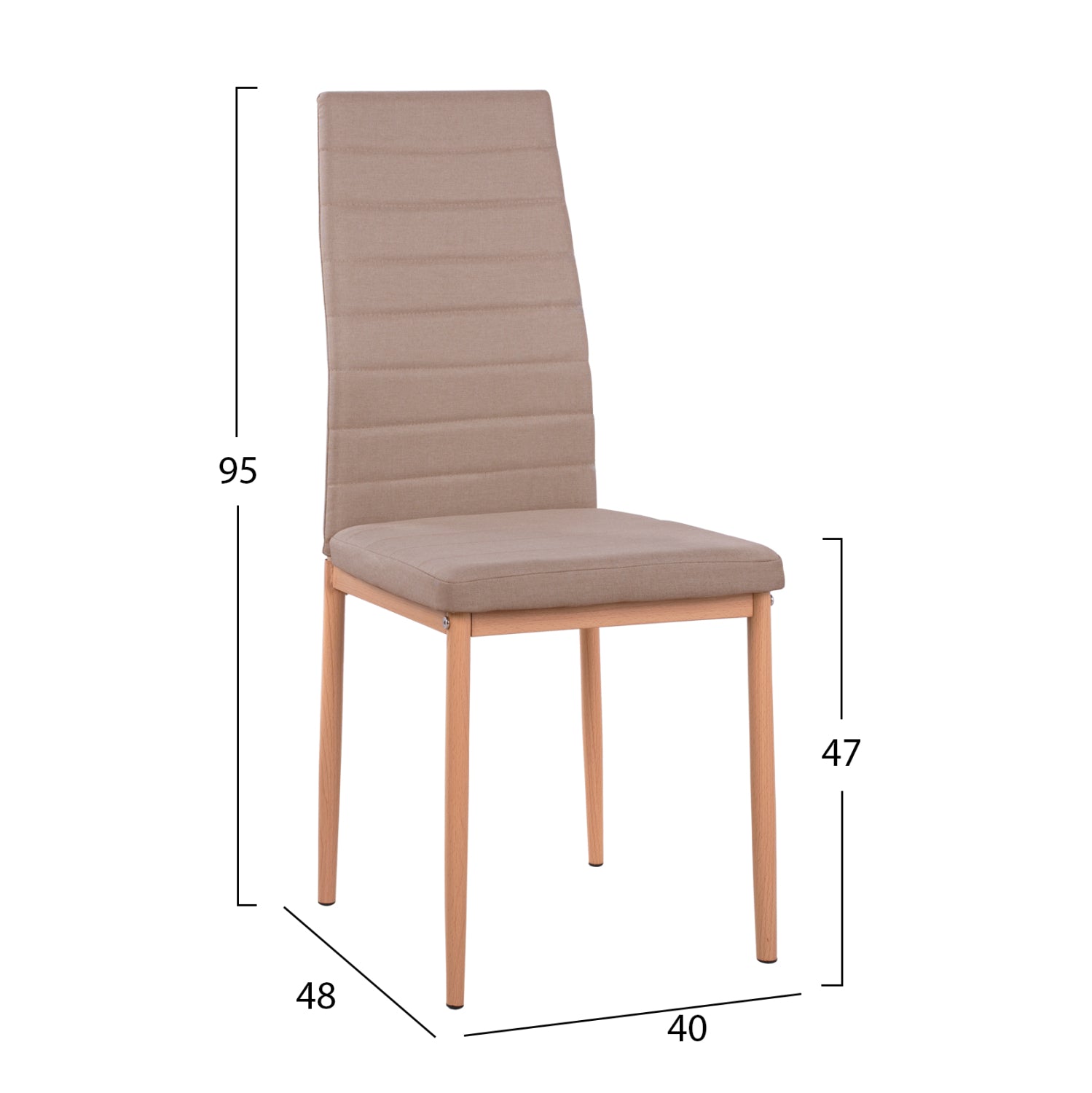 ΣΕΤ ΤΡΑΠΕΖΑΡΙΑΣ 5ΤΜΧ MINIMAL HM11767 ΛΕΥΚΟ MDF-ΜΠΕΖ ΥΦΑΣΜΑ - Pakobazaar