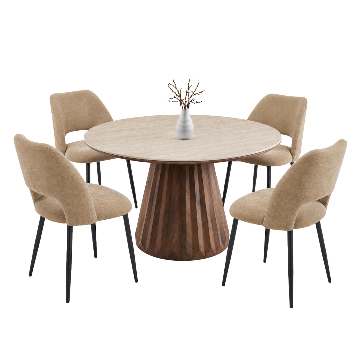 ΣΕΤ ΤΡΑΠΕΖΑΡΙΑΣ 5ΤΜΧ WALDEN HM12104.03 ΚΕΡΑΜΙΚΟ TOP ΤΡΑΒΕΡΤΙΝΑ--ΥΦΑΣΜΑ TAUPE - Pakobazaar