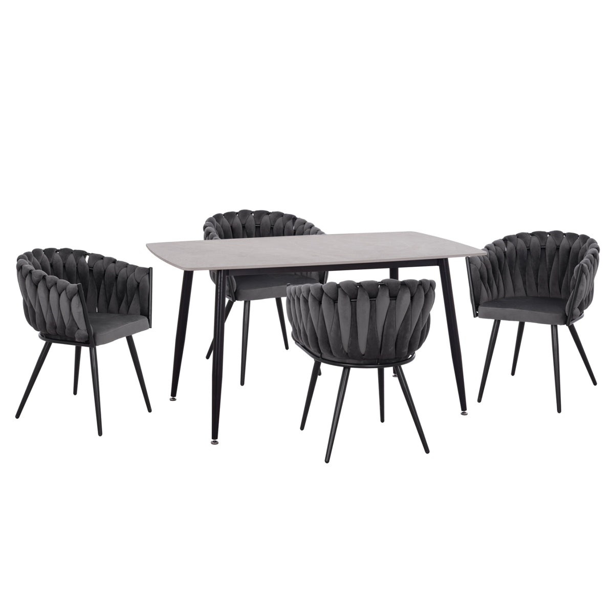 ΣΕΤ ΤΡΑΠΕΖΑΡΙΑΣ 5ΤΜΧ RAVEN HM12116.01 ΚΕΡΑΜΙΚΟ TOP ΓΚΡΙ ΜΑΡΜΑΡΟ--ΓΚΡΙ ΒΕΛΟΥΔΟ - Pakobazaar