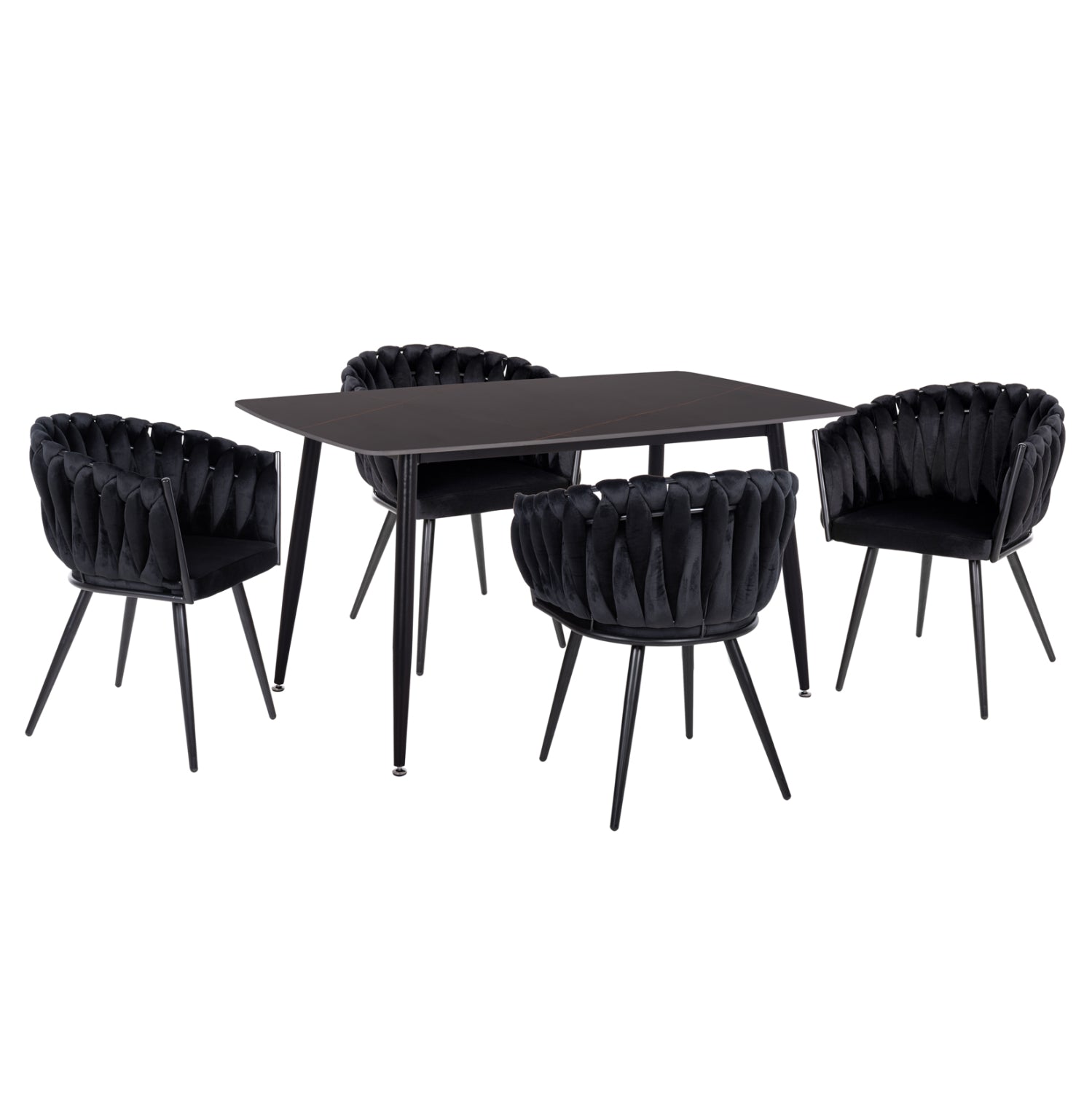 ΣΕΤ ΤΡΑΠΕΖΑΡΙΑΣ 5ΤΜΧ RAVEN HM12116.03 ΚΕΡΑΜΙΚΟ TOP ΜΑΥΡΟ ΜΑΡΜΑΡΟ--ΜΑΥΡΟ ΒΕΛΟΥΔΟ - Pakobazaar