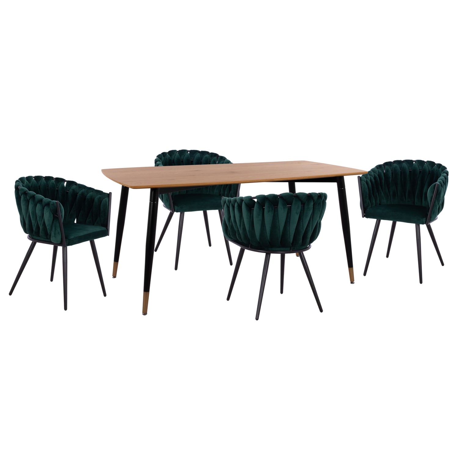 ΣΕΤ ΤΡΑΠΕΖΑΡΙΑΣ 5ΤΜΧ JOLIE HM12123.01 MDF TOP ΣΕ ΦΥΣΙΚΟ--ΚΥΠΑΡΙΣΣΙ ΒΕΛΟΥΔΟ - Pakobazaar