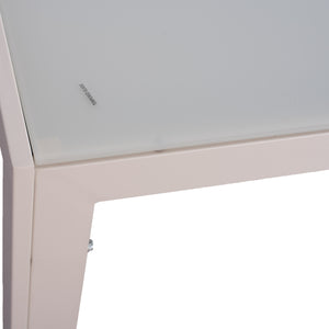 ΣΕΤ ΤΡΑΠΕΖΑΡΙΑΣ 5ΤΜΧ GRET HM21022 ΤΡΑΠΕΖΙ ΜΕΤΑΛ.ΛΕΥΚΟ--ΚΑΡΕΚΛΕΣ ΑΛΟΥΜΙΝΙΟΥ - Pakobazaar