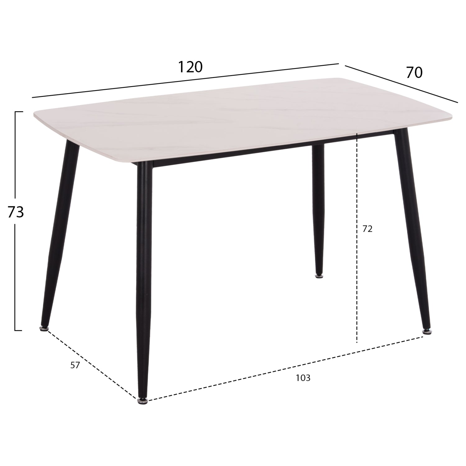ΣΕΤ ΤΡΑΠΕΖΑΡΙΑΣ 5ΤΜΧ RAVEN HM21068.01 ΚΕΡΑΜΙΚΟ TOP ΛΕΥΚΟ ΜΑΡΜΑΡΟ--ΜΠΕΖ ΥΦΑΣΜΑ - Pakobazaar