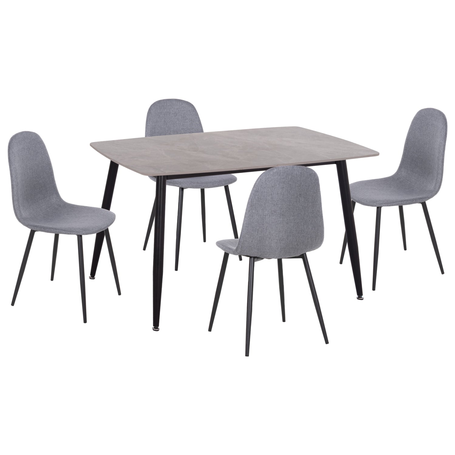 ΣΕΤ ΤΡΑΠΕΖΑΡΙΑΣ 5ΤΜΧ RAVEN HM21068.03 ΚΕΡΑΜΙΚΟ TOP ΓΚΡΙ ΜΑΡΜΑΡΟ--ΓΚΡΙ ΥΦΑΣΜΑ - Pakobazaar