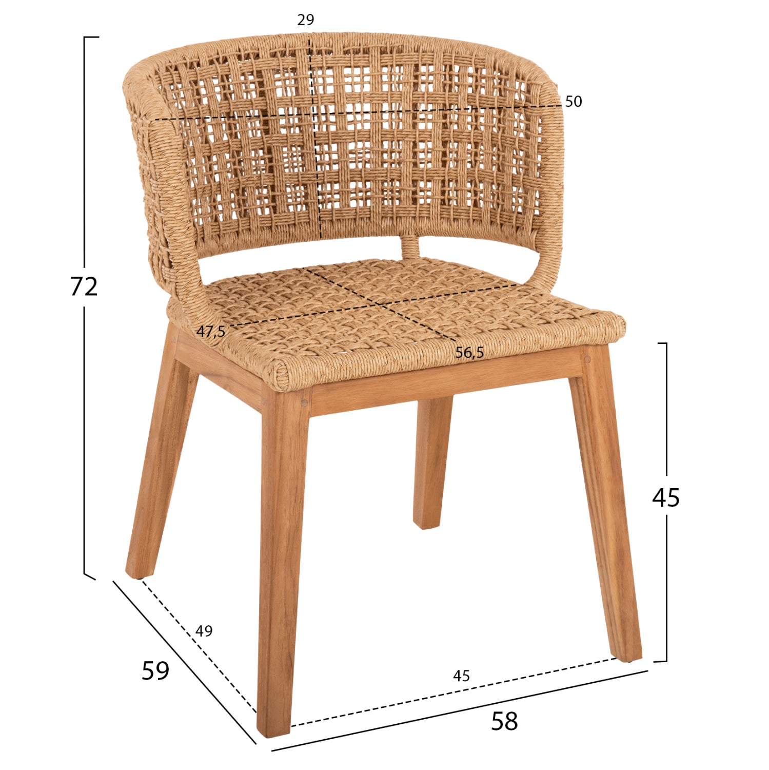 ΣΕΤ ΤΡΑΠΕΖΑΡΙΑΣ 5ΤΜΧ FARLEY HM21076.02 ΣΤΡΟΓΓΥΛΟ ΤΡΑΠΕΖΙ Φ150εκ. & 4 ΚΑΡΕΚΛΕΣ - Pakobazaar