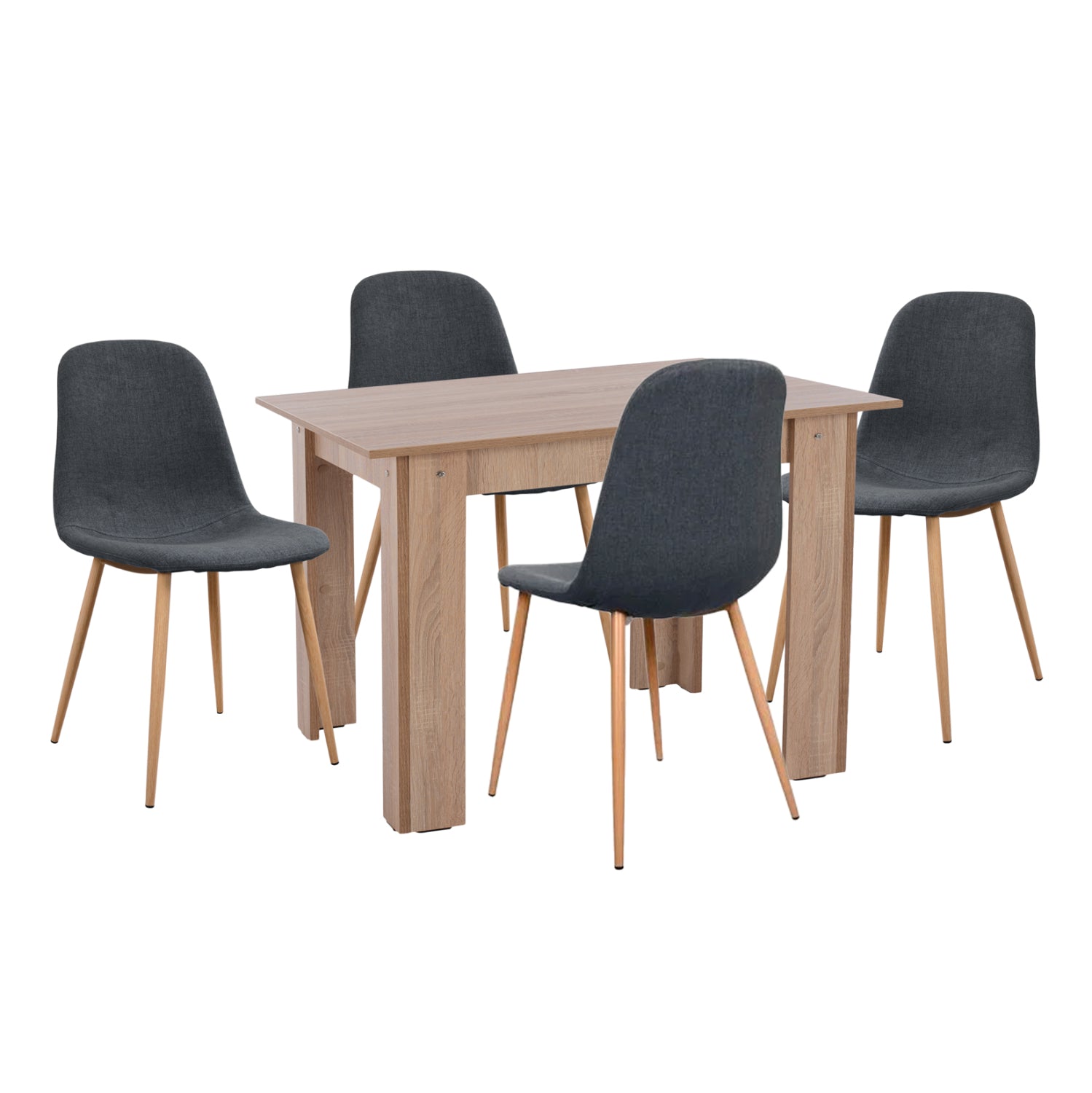 ΣΕΤ ΤΡΑΠΕΖΑΡΙΑΣ 5ΤΜΧ KELVIN HM21116 ΤΡΑΠΕΖΙ ΜΕ ΚΑΡΕΚΛΕΣ ΜΕΤΑΛΛΙΚΕΣ ΜΕ ΥΦΑΣΜΑ - Pakobazaar