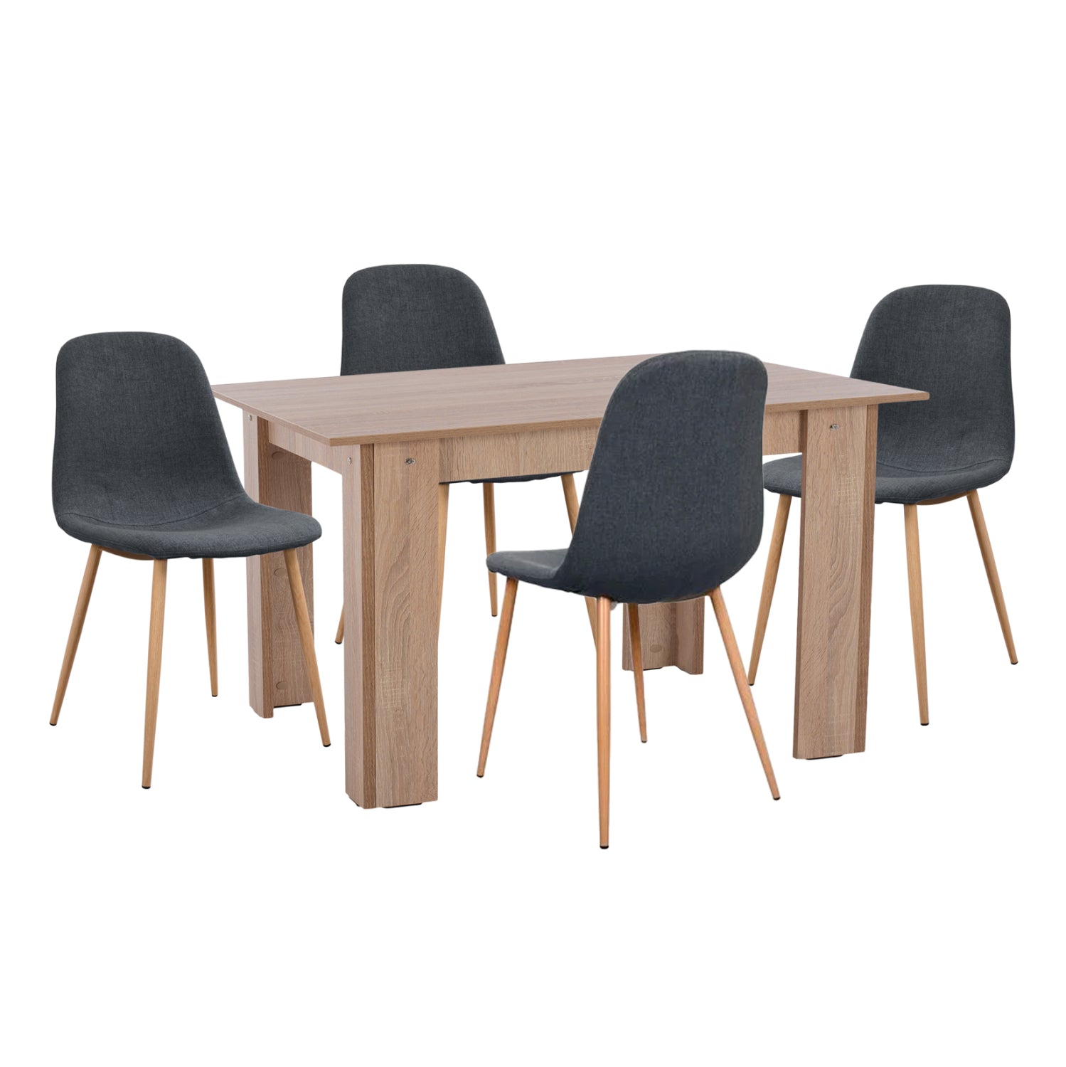 ΣΕΤ ΤΡΑΠΕΖΑΡΙΑΣ 5ΤΜΧ KELVIN HM21117 ΤΡΑΠΕΖΙ ΜΕ ΚΑΡΕΚΛΕΣ ΜΕΤΑΛΛΙΚΕΣ ΜΕ ΥΦΑΣΜΑ - Pakobazaar