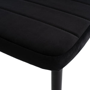 ΣΕΤ ΤΡΑΠΕΖΑΡΙΑΣ 5ΤΜΧ MINIMAL HM21173 MDF TOP ΜΑΥΡΟ-ΒΕΛΟΥΔΟ & ΜΕΤΑΛΛΟ ΜΑΥΡΟ - Pakobazaar