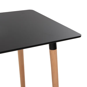 ΣΕΤ ΤΡΑΠΕΖΑΡΙΑΣ 5ΤΜΧ MINIMAL HM21173 MDF TOP ΜΑΥΡΟ-ΒΕΛΟΥΔΟ & ΜΕΤΑΛΛΟ ΜΑΥΡΟ - Pakobazaar