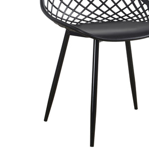 ΣΕΤ ΤΡΑΠΕΖΑΡΙΑΣ 5ΤΜΧ LIO HM21175 MDF TOP & ΠΟΛΥΠΡΟΠΥΛΕΝΙΟ ΣΕ ΜΑΥΡΟ - Pakobazaar