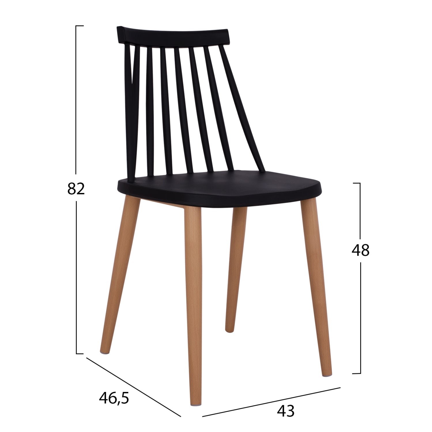 ΣΕΤ ΤΡΑΠΕΖΑΡΙΑΣ 5ΤΜΧ MINIMAL HM21178 MDF TOP ΣΕ ΜΑΥΡΟ-ΣΚΕΛΕΤΟΣ ΣΕ ΦΥΣΙΚΟ ΞΥΛΟΥ - Pakobazaar
