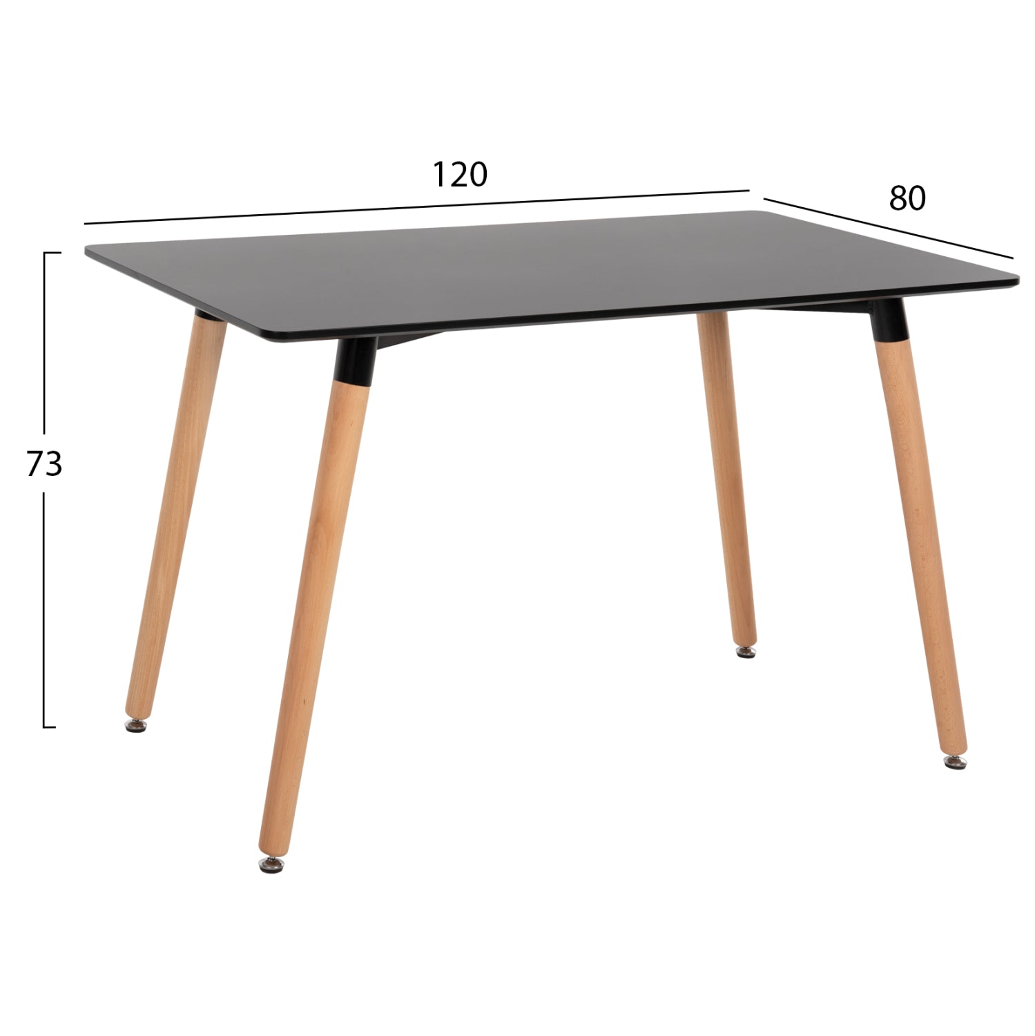 ΣΕΤ ΤΡΑΠΕΖΑΡΙΑΣ 5ΤΜΧ MINARDO HM21179 MDF TOP ΣΕ ΜΑΥΡΟ--ΣΚΟΥΡΟ ΓΚΡΙ ΥΦΑΣΜΑ - Pakobazaar