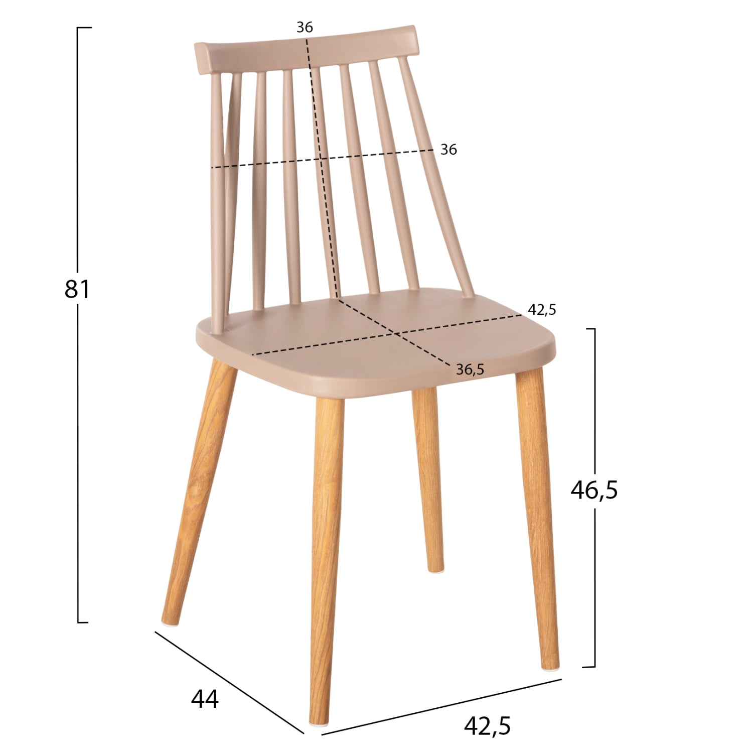 ΣΕΤ ΤΡΑΠΕΖΑΡΙΑΣ 5ΤΜΧ VANESSA HM21181 MDF TOP ΣΕ ΦΥΣΙΚΟ-ΣΚΕΛΕΤΟΣ ΣΕ ΦΥΣΙΚΟ - Pakobazaar