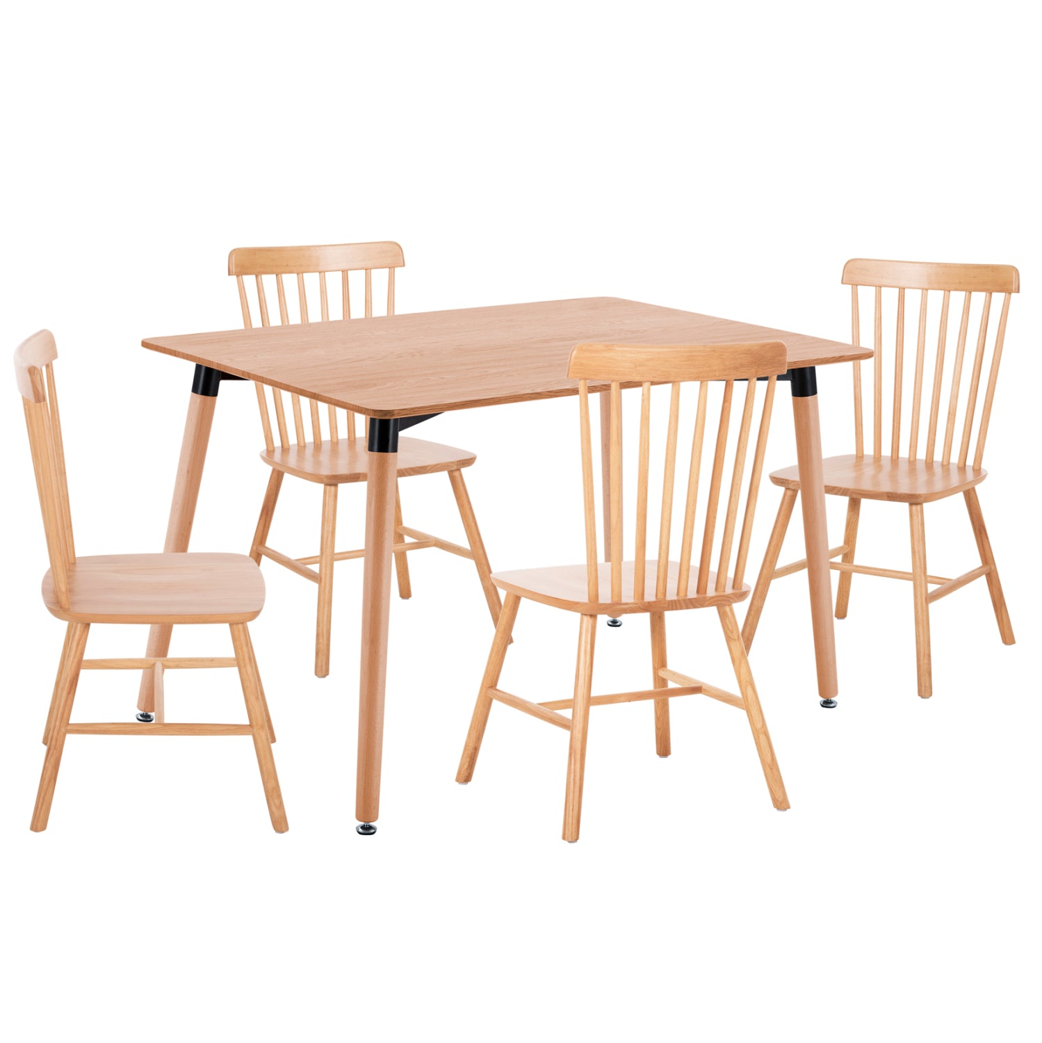 ΣΕΤ ΤΡΑΠΕΖΑΡΙΑΣ 5ΤΜΧ LUCIEN HM21183 MDF TOP & ΞΥΛΟ ΟΞΙΑΣ ΣΕ ΦΥΣΙΚΟ ΧΡΩΜΑ - Pakobazaar