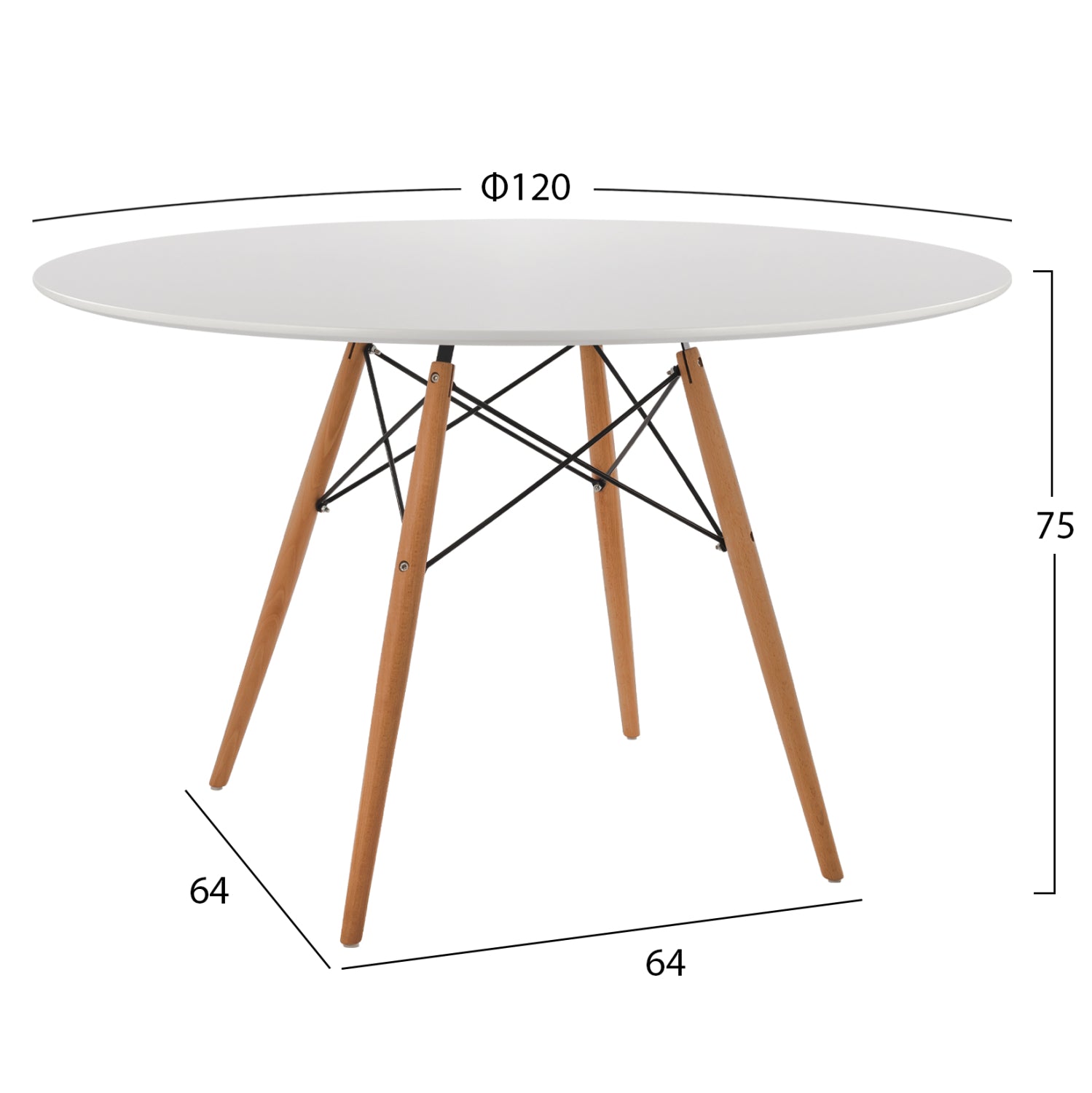 ΣΕΤ ΤΡΑΠΕΖΑΡΙΑΣ 5ΤΜΧ MAGGIE HM21186 MDF TOP & ΠΟΛΥΠΡΟΠΥΛΕΝΙΟ ΣΕ ΛΕΥΚΟ ΧΡΩΜΑ - Pakobazaar