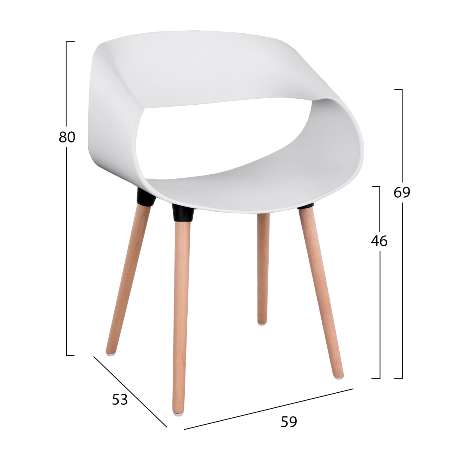 ΣΕΤ ΤΡΑΠΕΖΑΡΙΑΣ 5ΤΜΧ MAGGIE HM21186 MDF TOP & ΠΟΛΥΠΡΟΠΥΛΕΝΙΟ ΣΕ ΛΕΥΚΟ ΧΡΩΜΑ - Pakobazaar