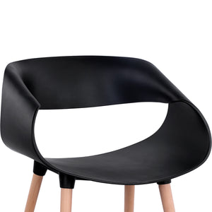 ΣΕΤ ΤΡΑΠΕΖΑΡΙΑΣ 5ΤΜΧ MAGGIE HM21187 MDF TOP & ΠΟΛΥΠΡΟΠΥΛΕΝΙΟ ΣΕ ΜΑΥΡΟ ΧΡΩΜΑ - Pakobazaar