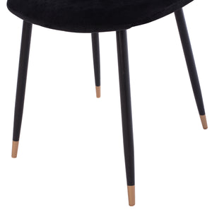 ΣΕΤ ΤΡΑΠΕΖΑΡΙΑΣ 5ΤΜΧ BROLIN HM21191 MDF TOP-ΜΕΤΑΛΛΙΚΑ ΠΟΔΙΑ-ΒΕΛΟΥΔΟ--ΜΑΥΡΟ - Pakobazaar