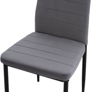 ΣΕΤ ΤΡΑΠΕΖΑΡΙΑΣ 5ΤΜΧ LADY HM21199.01 ΓΥΑΛΙ--ΜΕΤΑΛΛΟ ΣΕ ΜΑΥΡΟ & ΒΕΛΟΥΔΟ ΓΚΡΙ - Pakobazaar