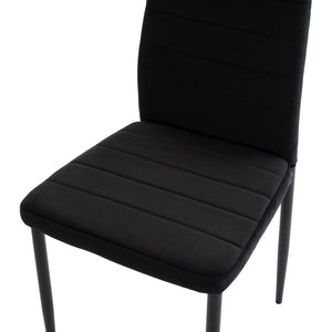 ΣΕΤ ΤΡΑΠΕΖΑΡΙΑΣ 5ΤΜΧ LADY HM21199.04 ΓΥΑΛΙ--ΜΕΤΑΛΛΟ & ΒΕΛΟΥΔΟ ΣΕ ΜΑΥΡΟ - Pakobazaar