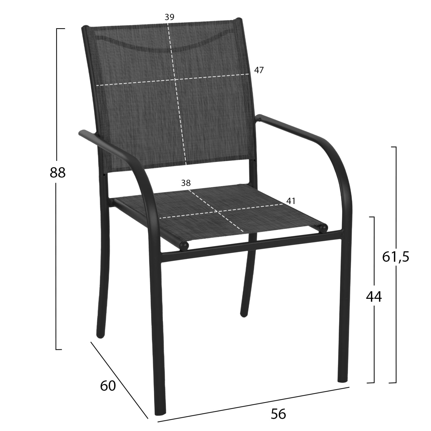 ΣΕΤ ΤΡΑΠΕΖΑΡΙΑΣ 5ΤΜΧ REDAN HM21223.01 ΤΡΑΠΕΖΙ & 4 ΠΟΛΥΘΡΟΝΕΣ ΣΕ ΜΑΥΡΟ - Pakobazaar
