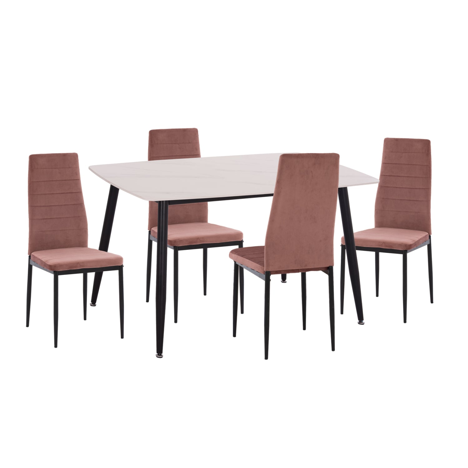 ΣΕΤ ΤΡΑΠΕΖΑΡΙΑΣ 5ΤΜΧ RAVEN HM21264.01 ΚΕΡΑΜΙΚΟ TOP ΛΕΥΚΟ ΜΑΡΜΑΡΟ--ΒΕΛΟΥΔΟ ΣΑΠΙΟ ΜΗΛΟ - Pakobazaar