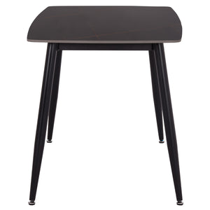 ΣΕΤ ΤΡΑΠΕΖΑΡΙΑΣ 5ΤΜΧ RAVEN HM21264.02 ΚΕΡΑΜΙΚΟ TOP ΜΑΥΡΟ ΜΑΡΜΑΡΟ--ΒΕΛΟΥΔΟ ΣΑΠΙΟ ΜΗΛΟ - Pakobazaar