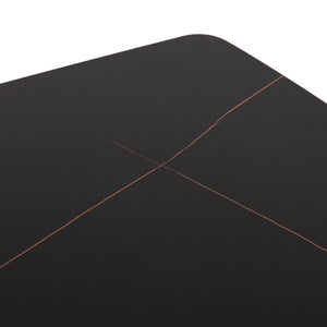 ΣΕΤ ΤΡΑΠΕΖΑΡΙΑΣ 5ΤΜΧ RAVEN HM21264.02 ΚΕΡΑΜΙΚΟ TOP ΜΑΥΡΟ ΜΑΡΜΑΡΟ--ΒΕΛΟΥΔΟ ΣΑΠΙΟ ΜΗΛΟ - Pakobazaar