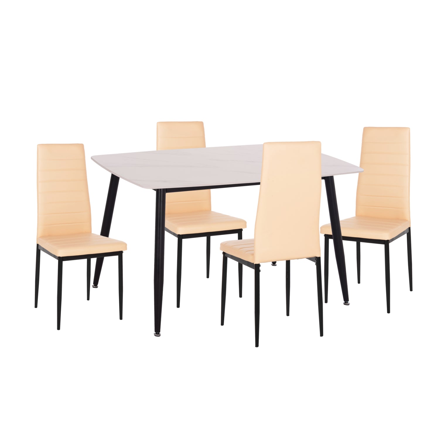 ΣΕΤ ΤΡΑΠΕΖΑΡΙΑΣ 5ΤΜΧ RAVEN HM21266.01 ΚΕΡΑΜΙΚΟ TOP ΛΕΥΚΟ ΜΑΡΜΑΡΟ--ΚΡΕΜ PU - Pakobazaar