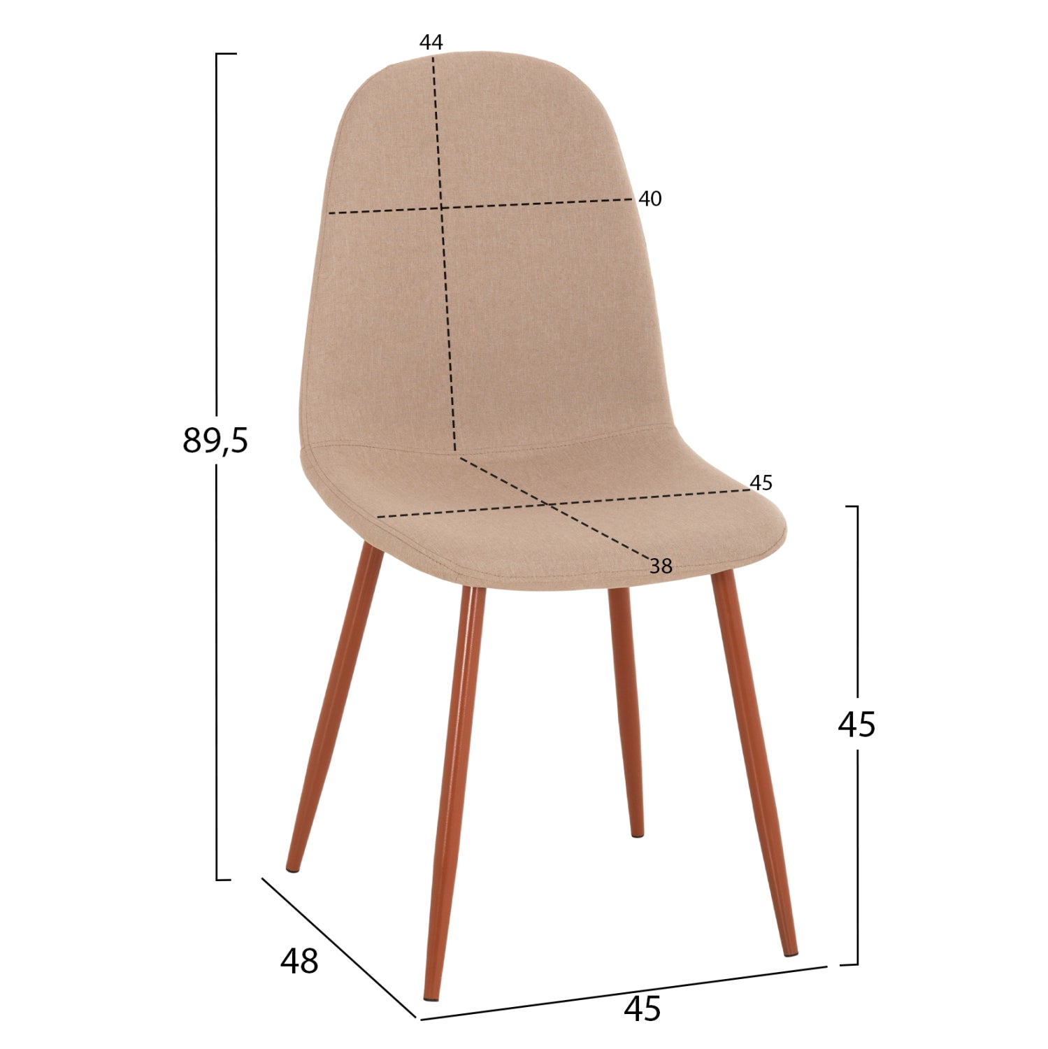 ΣΕΤ ΤΡΑΠΕΖΑΡΙΑΣ 5ΤΜΧ LEOMOR HM21270.01 ΤΡΑΠΕΖΙ & 4 ΚΑΡΕΚΛΕΣ - ΜΠΕΖ ΥΦΑΣΜΑ - Pakobazaar