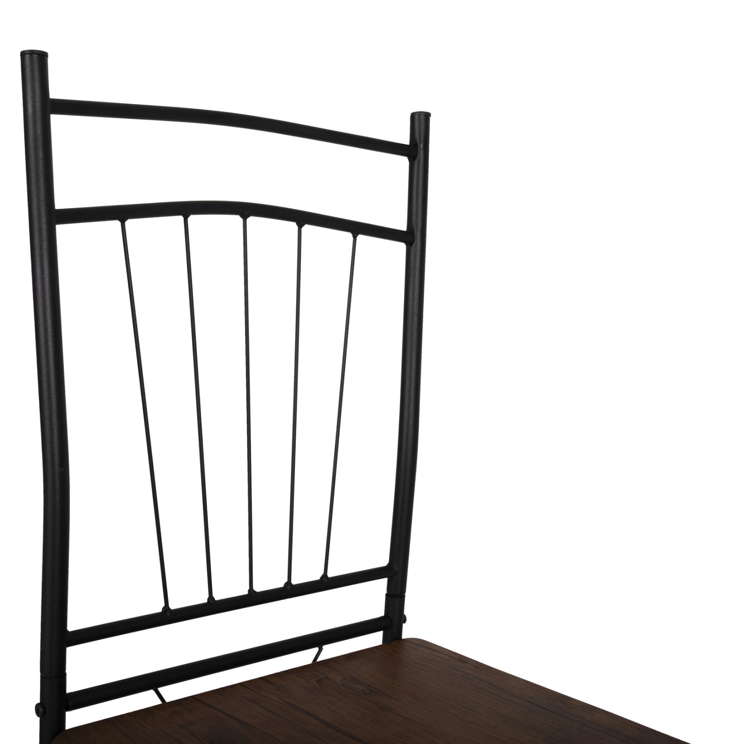 ΣΕΤ ΤΡΑΠΕΖΑΡΙΑΣ 5ΤΜΧ PEARY HM9416.11 ΜΕΤΑΛΛΟ ΜΑΥΡΟ-MDF ΚΑΡΥΔΙ 110x60x74Yεκ. - Pakobazaar