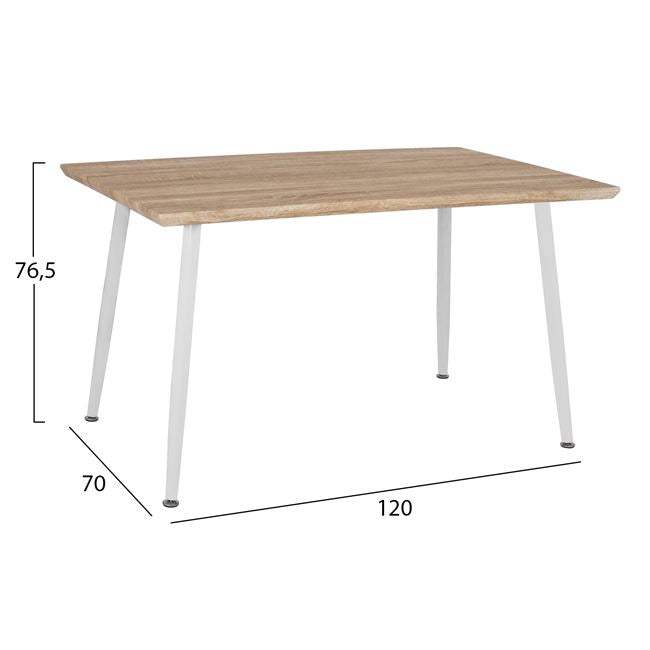 ΣΕΤ ΤΡΑΠΕΖΑΡΙΑΣ 5ΤΜΧ HM10350.02 ΤΡΑΠΕΖΙ 120x70x76,5 cm & ΚΑΡΕΚΛΕΣ VEGAS - Pakobazaar