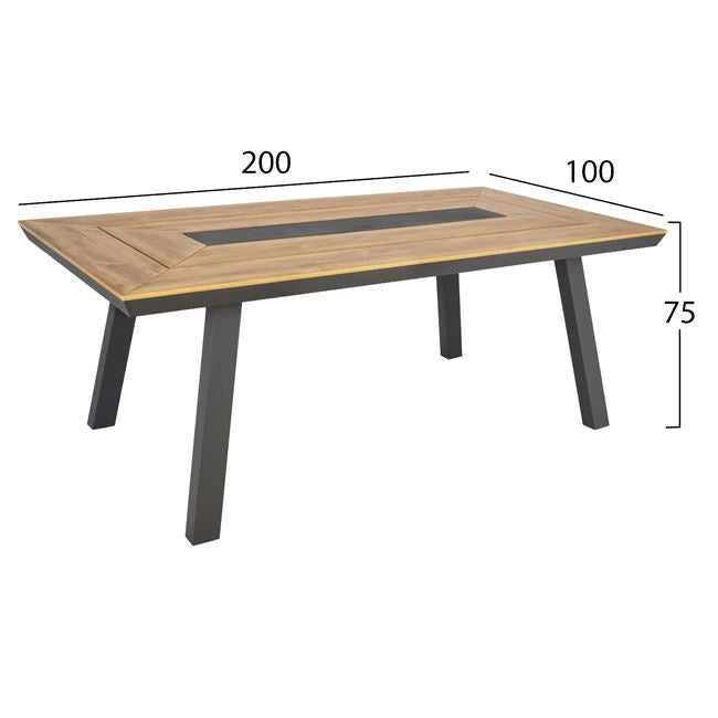 ΣΕΤ ΤΡΑΠΕΖΑΡΙΑΣ 7ΤΜΧ ΑΛΟΥΜΙΝΙΟΥ ΣΕ ΓΚΡΙ ΧΡΩΜΑ HM5233.02 - Pakobazaar