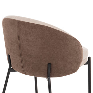 ΣΕΤ ΤΡΑΠΕΖΑΡΙΑΣ 7ΤΜΧ ASTORIA HM10933.02 MDF TOP--ΥΦΑΣΜΑ ΜΠΕΖ/ΚΑΦΕ & ΜΕΤΑΛΛΟ ΜΑΥΡΟ - Pakobazaar