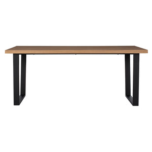 ΣΕΤ ΤΡΑΠΕΖΑΡΙΑΣ 7ΤΜΧ ASTORIA HM10933.02 MDF TOP--ΥΦΑΣΜΑ ΜΠΕΖ/ΚΑΦΕ & ΜΕΤΑΛΛΟ ΜΑΥΡΟ - Pakobazaar