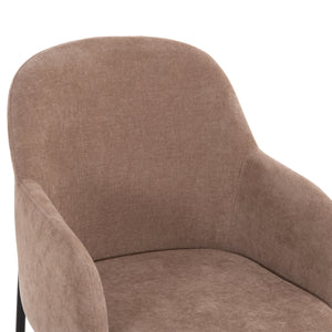 ΣΕΤ ΤΡΑΠΕΖΑΡΙΑΣ 7ΤΜΧ MANIDO HM10949.03 MDF TOP--ΥΦΑΣΜΑ TAUPE & ΜΕΤΑΛΛΟ ΜΑΥΡΟ - Pakobazaar
