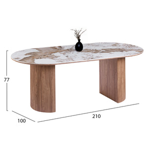 ΣΕΤ ΤΡΑΠΕΖΑΡΙΑΣ 7ΤΜΧ DETTON HM12100.02 ΚΕΡΑΜΙΚΟ TOP PANDORA--ΥΦΑΣΜΑ ΜΠΕΖ/ΚΑΦΕ - Pakobazaar