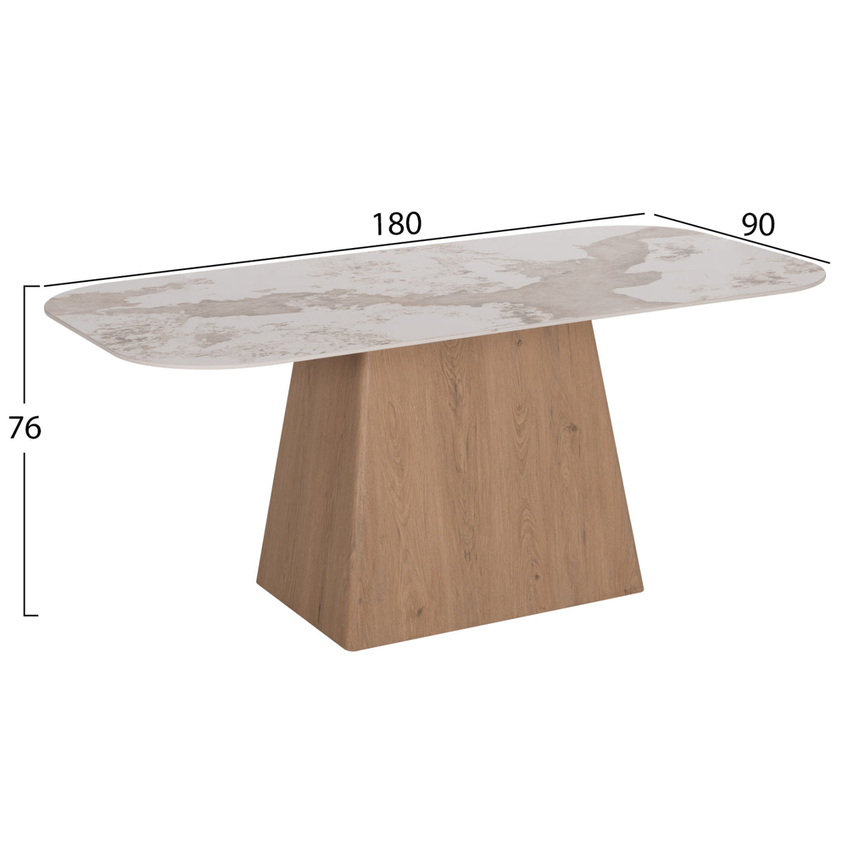 ΣΕΤ ΤΡΑΠΕΖΑΡΙΑΣ 7ΤΜΧ NORDU HM21359 ΚΕΡΑΜΙΚΟ TOP/MDF ΒΑΣΗ--PU ΚΡΕΜ/ΜΕΤΑΛ.ΠΟΔΙΑ - Pakobazaar