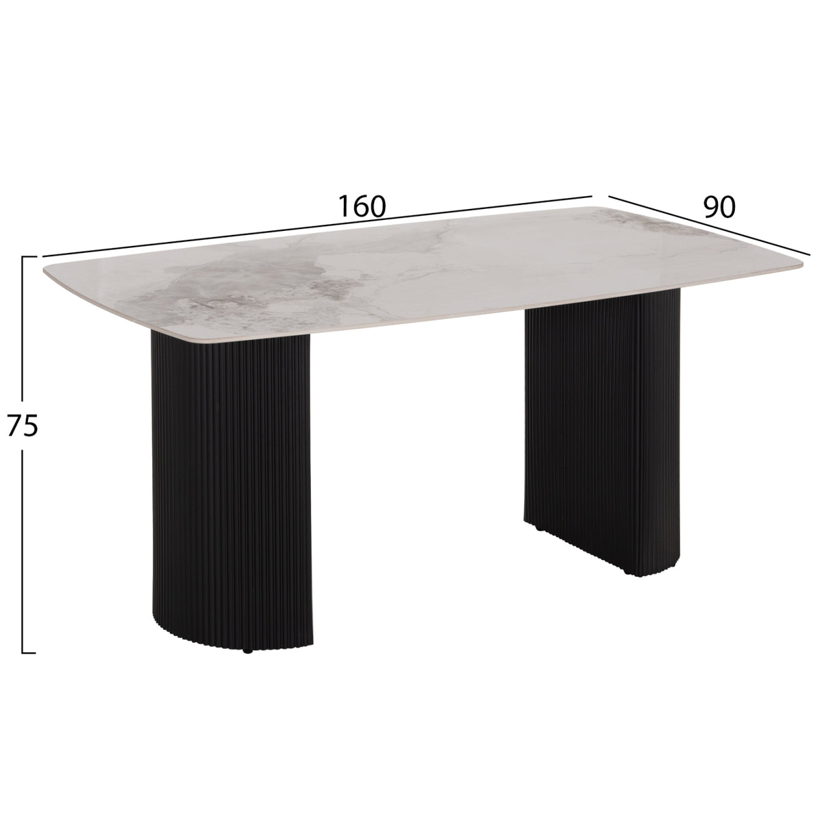 ΣΕΤ ΤΡΑΠΕΖΑΡΙΑΣ 7ΤΜΧ MINAO HM21362 ΚΕΡΑΜΙΚΟ TOP/MDF ΠΟΔΙΑ--PU ΚΑΦΕ/ΜΕΤΑΛ.ΠΟΔΙΑ - Pakobazaar