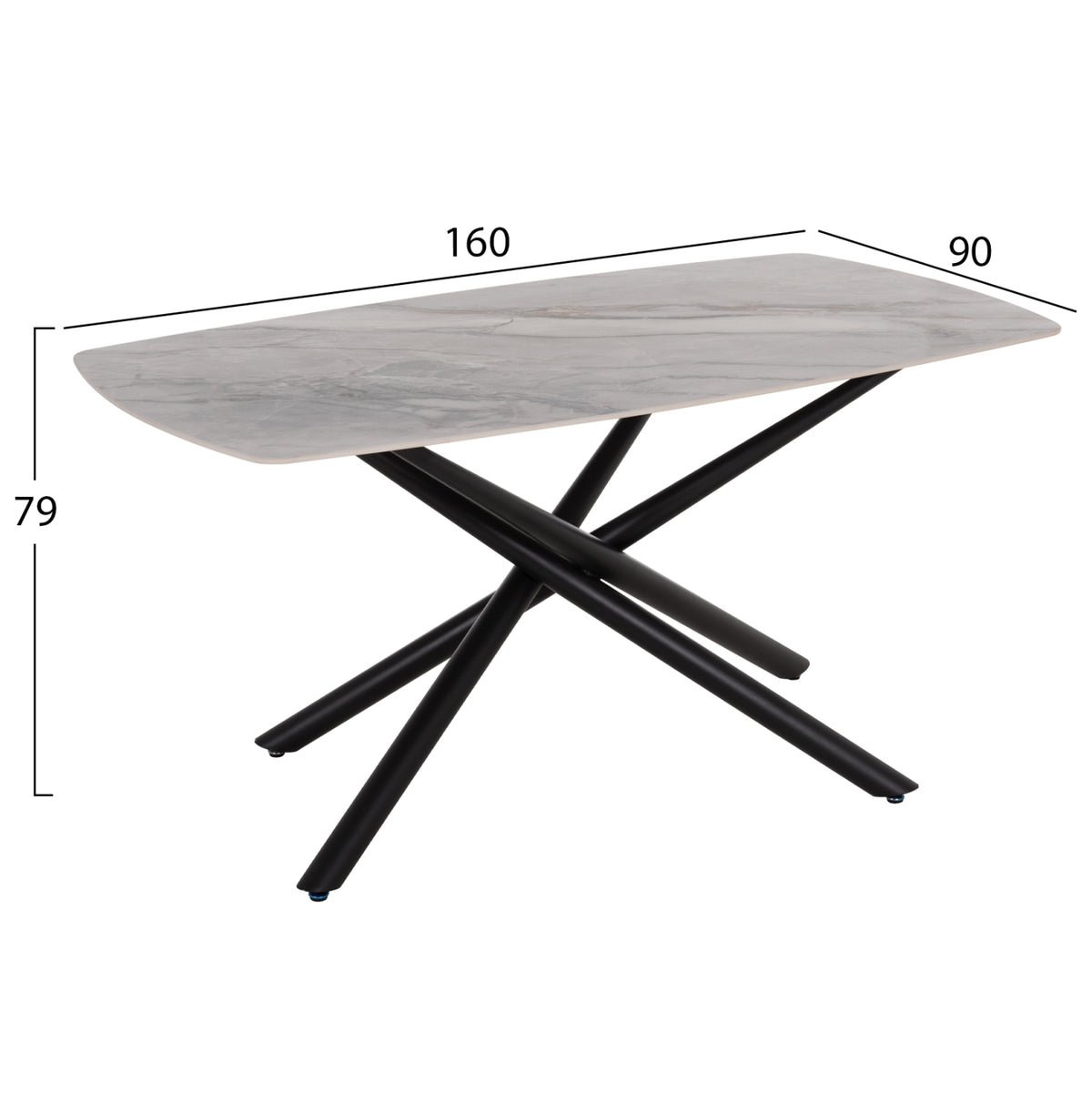 ΣΕΤ ΤΡΑΠΕΖΑΡΙΑΣ 7ΤΜΧ ISKA HM21363 ΚΕΡΑΜΙΚΟ TOP/ΜΕΤΑΛ. ΠΟΔΙΑ--PU ΜΠΕΖ/ΜΕΤΑΛ.ΠΟΔΙΑ - Pakobazaar