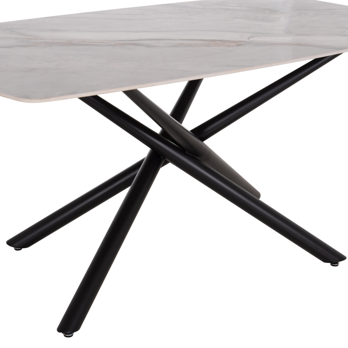 ΣΕΤ ΤΡΑΠΕΖΑΡΙΑΣ 7ΤΜΧ HANAE HM21365 ΚΕΡΑΜΙΚΟ TOP/ΜΕΤΑΛ. ΠΟΔΙΑ--PU ΜΟΚΑ/ΜΕΤΑΛ.ΠΟΔΙΑ - Pakobazaar