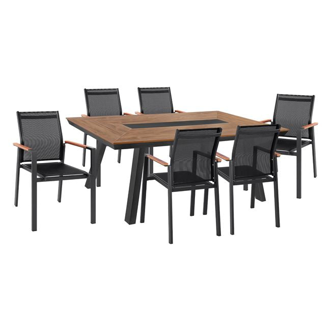 ΣΕΤ ΤΡΑΠΕΖΑΡΙΑΣ 7ΤΜΧ ΣΕ ΓΚΡΙ ΧΡΩΜΑ HM5235.02 - Pakobazaar