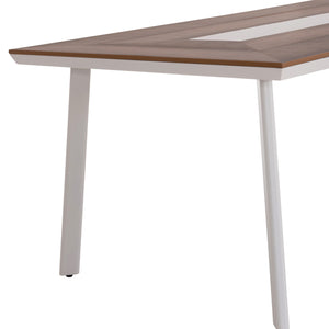 ΣΕΤ ΤΡΑΠΕΖΑΡΙΑΣ 9ΤΜΧ MAGNET HM10828.02 ΑΛΟΥΜΙΝΙΟ ΛΕΥΚΟ--POLYWOOD--P.E.ΣΧΟΙΝΙ - Pakobazaar