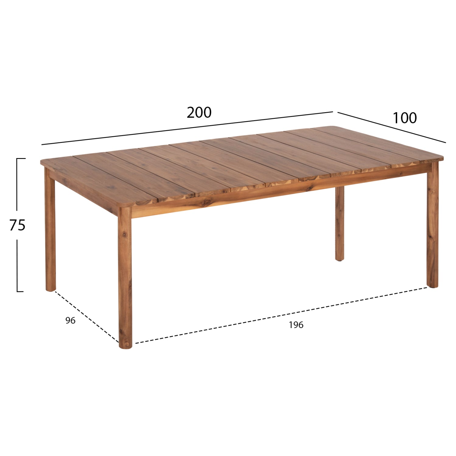ΣΕΤ ΤΡΑΠΕΖΑΡΙΑΣ 9ΤΜΧ NAVANT HM21066.02 ΤΡΑΠΕΖΙ & 8 ΚΑΡΕΚΛΕΣ ΞΥΛΟ ΑΚΑΚΙΑΣ-ΣΧΟΙΝΙ ΜΠΕΖ - Pakobazaar