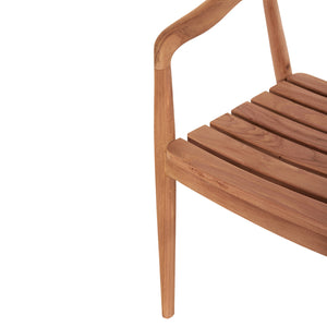 ΣΕΤ ΤΡΑΠΕΖΑΡΙΑΣ ΕΞ.ΧΩΡΟΥ 5ΤΜΧ EBENIZER HM10915 ΞΥΛΟ TEAK ΣΕ ΦΥΣΙΚΟ - Pakobazaar