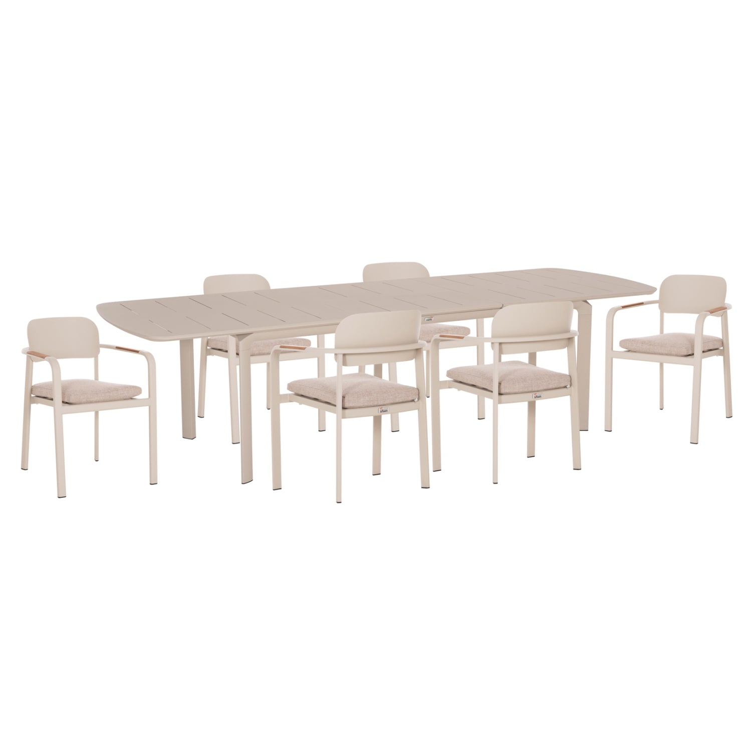 ΣΕΤ ΤΡΑΠΕΖΑΡΙΑΣ ΕΞ.ΧΩΡΟΥ 6 ΘΕΣΕΩΝ ELARA HM10726.05 ΜΠΕΖ ΑΛΟΥΜΙΝΙΟ-ΕΠΕΚΤΕΙΝΟΜΕΝΟ ΤΡΑΠΕΖΙ - Pakobazaar