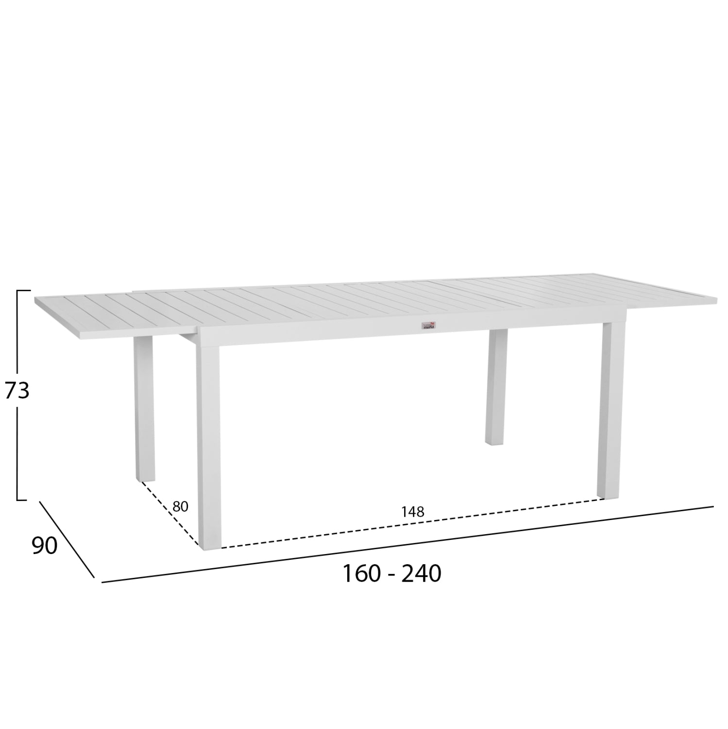 ΣΕΤ ΤΡΑΠΕΖΑΡΙΑΣ ΕΞ.ΧΩΡΟΥ 7ΤΜΧ KRUM HM21148 ΛΕΥΚΟ ΑΛΟΥΜΙΝΙΟ-P.E.RATTAN - Pakobazaar