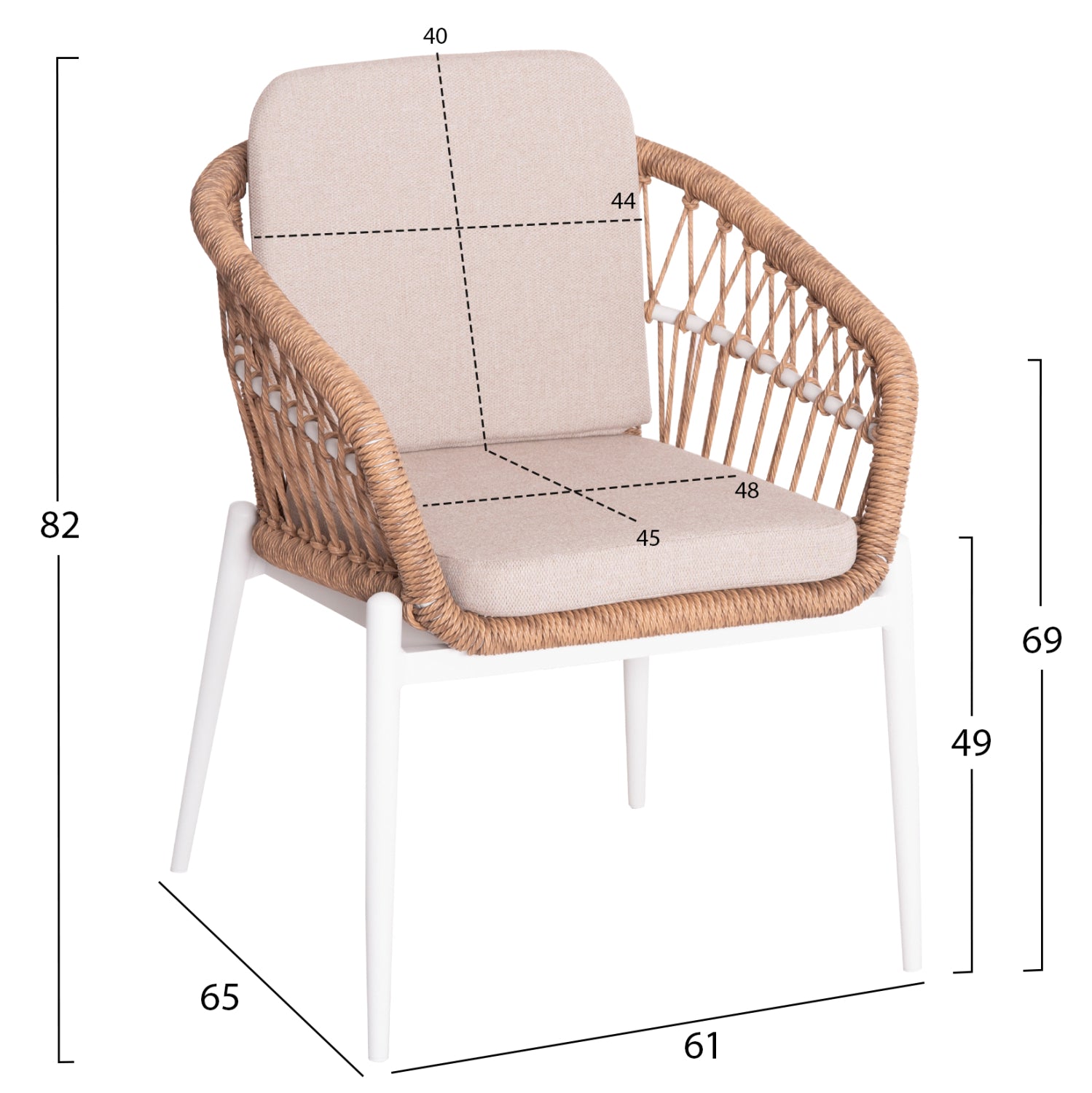 ΣΕΤ ΤΡΑΠΕΖΑΡΙΑΣ ΕΞ.ΧΩΡΟΥ 7ΤΜΧ KRUM HM21149 ΛΕΥΚΟ ΑΛΟΥΜΙΝΙΟ--P.E.RATTAN - Pakobazaar